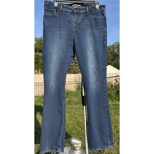 LEVI’S 314 Shaping Straight Jeans Women’s 20W Blue Denim Mid‎ Rise Stretch Fit